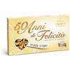 Generico Crispo Confetti D'Amore alla Mandorla Naturale Incartati Oro 50 Anni di Felicità Nozze D'Oro Senza Glutine (Gluten Free) 500g