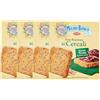 CAIYA 4X Mulino Bianco Fette Biscottate ai Cereali con Fiocchi di Avena, Mix di Cereali e Farina di Frumento 315g [4 Confezioni]