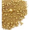 Weraru Decorazioni per torte e cupcake, decorazioni per biscotti, feste, matrimoni, feste, Natale, 120 g, colore: oro brillante