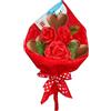 CAIYA Dolcerie Veneziane Bouquet di Rose Rosse con Cuori di Finissimo Cioccolato al Latte (Senza Glutine - Gluten Free) 80g