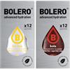 Generico SET 24 BOLERO bustine da 3 grammi 12 ice tea lemon limone + 12 Kola Preparato istantaneo per Bevande con Stevia e Vitamina C e Senza Zucchero