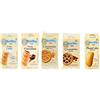 Mulino Bianco TESTPACKAGE Snack confezionati Mulino Bianco Crostatina Cacao e Albicocca - Flauti Cioccolato e Latte - Plum Cake con Yogurt 5 Pezzi