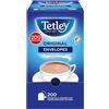 Tetley Bustine di tè nere originali in buste, aromatizzate al gusto britannico, perfette per colazione o in qualsiasi momento, certificate Rainforest Alliance, confezione da 200 bustine da tè (1