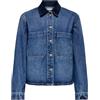 ONLY Shirt Onlcassie LS Ovs Cord DNM-Maglietta Mae Noos, Blu Jeans Scuro, S Donna