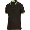 U-POWER DON'T WORRY... BE HAPPY! U-Power WAY, T_Shirt Polo da Uomo in Cotone, Manica Corta, Tessuto Double Stretch, Vestibilità Slim, Colletto a Costine, Capospalla Comodo e Comodo (BLACK CARBON - M)