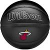 Wilson Pallone da Basket NBA Team Premiere, Design dinamico Con Effetto Pelle di Serpente, Toppa Della Squadra Ricamata, Squadra: Miami Heat, Colore: Nero, Taglia: 7