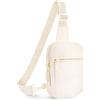 JIPIMON Mini borsa a tracolla da donna, piccola borsa a tracolla con blocco RFID, Beige/Crema