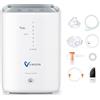 Qrocsnpi Concentratore di Ossigeno per Casa 1-7 l/min Concentratore di Ossigeno Continuo Regolabile per la Casa 30%-90% Generatore di Ossigeno per Casa