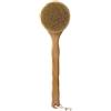 UPTALY 1 spazzola da bagno in crine di cavallo da 41 cm (diametro testa rotonda: 11 cm), con manico in legno di faggio, pezzo intero di legno massiccio senza giunzioni, spazzola per il corpo