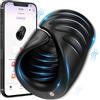 Girlove Vibratore Trainer per Pene Uomo, Elettrici Masturbtore Sex Toys per Stimolare il Pene y Glande Uomini con 10 Modalità, APP Control, Facile da Pulire, Portatile (YJT-0019) (Black)