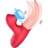 Generic Vibratore di succhiamento giocattoli sessuali per adulti Womens10 Frequenza dinamica femminile giocattoli sessuali Lingua giocattolo per le donne Potenti vibratori di leccatura della lingua