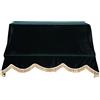 Oumefar Copertura per Pianoforte 200 * 150 Cm, Pianoforte Verticale | Antipolvere con Bordo in Nappe, Accessorio in Tessuto Pleuche con Copertura Protettiva (Verde)