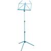 K&M 100/1 Leggio blu mare - Leggio per spartiti estensibile 62,5 - 124 cm - base metallica pieghevole