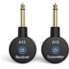 Vocdikficy Trasmettitore Wireless per Chitarra Elettrica, Cannello Elettrico, Basso, Ricetrasmettitore, Accessori per Strumenti Musicali A13