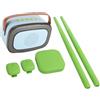 Hamwesh Set di Tamburi Ad Aria, Kit di Batteria Elettronico Virtuale con Bacchette per Rilevamento del Movimento 3D (GREEN)