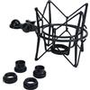 KEEPDRUM MS090B microfono ragno Shockmount supporto elastico Nero