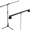 Keepdrum - Supporto per microfono MS106BK + STB01 Stereo-Schiene Black