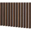 MEBANO. 12 Pannelli Acustici da Parete Effetto Legno 240 x 3 cm Noce Doghe in MDF Rivestimento Pareti Pannelli Decorativi per Soggiorno Soffitto e Muro