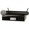 Shure BLX24R/B58 UHF - Sistema microfono wireless per chiesa, karaoke, canto - 14 ore di durata della batteria, portata 100 m | BETA 58A, microfono palmare canale, ricevitore per montaggio rack a
