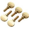 Btuty 5pcs Ottone Sax Collo Serraggio Viti Sassofono Parti di Ricambio Rame Attacco Collo Ricevitore Serraggio Attacco Vite Universale per Soprano Alto Sassofono Tenore