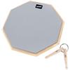 Keepdrum DP-GY12 Drum Practice Pad Grigio 12 + portachiavi Bacchette per batteria