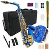 YoungMonic Kit per Sassofono Contralto Mib per Adulti e Studenti Principianti con Bocchino, Custodia da Trasporto e Cinghie 10 Canne
