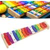 Generic Xilofono con 15 Note Glockenspiel Educativo Colorato, Strumento Musicale per Bambini con 2 Bacchette, Ideale per Bambini Dai 3 Anni in su