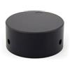 HWWW Manopola Amp Manopola volume in alluminio Attenuatore Interruttore Maniglia Diametro 48mm Altezza 22mm Manopola amplificatore Manopola potenziometro altoparlante(Black)