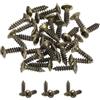 QUARKZMAN 25pz 3MM Viti per Battipenna Basso Elettrico Vite di Montaggio Piastra Antigraffio per Chitarra SQ ST TL, Bronzo