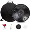 LXHGVKHJ Steel Handpan Drum, 55cm Hand Pan Drum a 432Hz/440Hz con Tripode, Strumento di Percussione Drum da 9/10/ 12 Note per l'Educazione Musicale, l'Intrattenimento, la Meditazione e i Regali Zen (Size : 4
