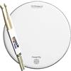Roland MH2-14 PowerPly Mesh Head - Bacchette per batteria da 14 + Keepdrum