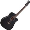gear4music Chitarra Elettroacustica Dreadnought a 12 Corde di Gear4music, Nero