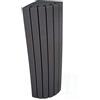 Keyhelm | Fonoassorbente Bass Trap Cilindrico H100 | 25x25cm altezza 100 cm D25 Grigio antracite | Pacco da 4 | Correzione Acustica Basse Frequenze | Studi di registrazione