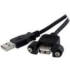 Startech.com Cavo estensione usb 2.0 Startech per panenello A/A - F/M 0.6m [USBPNLAFAM2]