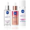 NIVEA Cellular Expert Skincare Kit, Set skincare completo con Siero Viso Acido Ialuronico Rimpolpante 30 ml, Siero Bakuchiol Effetto Lifting 30 ml e Fluido UV Quotidiano SPF50+ per layering