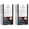 BIOCLIN Bio-Colorist Colorazione Permanente Capelli Castano Mogano 4.5 - Senza Ammoniaca - Con Olio di Argan - Copertura Capelli Bianchi - Colore Naturale e Brillante (Confezione da 2)