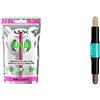NYX Professional Makeup Sistema di Eyeliner e Ciglia Finte Vegane*, Tenuta Fino a 12H, Banda Invisibile & Highlight & Contour Stick, Stick per Contouring a Doppia Punta