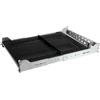 STARTECH NETWORKING StarTech.com Scaffale rack per server 2U forato con braccio per la gestione dei cavi - profondità di montaggio regolabile da 70 a 80 cm - 22 kg - Scaffale rack per server 19" - profondità 61 cm, Scaffale regolabile, Acciaio, Nero, …