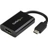 StarTech.com Adattatore da USB-C a HDMI con alimentatore USB - 60 Watt - Nero, USB Type-C, uscita HDMI, 3840 x 2160 Pixel