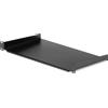 StarTech.com Scaffale per server 1U - profondità 25 cm - Acciaio - Rack - Scaffale - Nero - 1U - 25,4 cm (10")