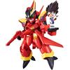 Bandai Tamashii Nations Macross 7 Tiny Session veicolo con figura d'azione VF-19 Custom Fire Valkyrie con Basara Nekki 11 cm