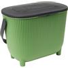 EDA Plastiques EDA 013121 V.CT/G.A EDA Bidone per compost con filtro a carboni attivi, verde/antracite
