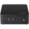 MSI CUBI NUC 1MG-244BEU, PC da 0,84 l, Mini PC barebone, SoC Intel®, DDR5-SDRAM, Wi-Fi 6E (802.11ax), 120 W