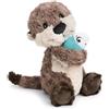 Nici 62648 Peluche Lontra Oda con pesce 25 cm dondolante