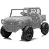 Mondial Toys Kit 4 Ruote in Gomma EVA XL con Copriruota per UTV CAT Caterpillar 24V - Ruote Antiscivolo Silenziose, Maggiore Aderenza e Comfort di Guida