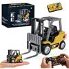 YESHIN Mini carrello elevatore con telecomando in lega scala 1:64, percorso programmabile APP e telecomando Bluetooth, forche sollevabili, ricaricabili di tipo C, suono luci LED, regalo di compleanno