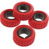 KEEDA 1/10 RC Auto 68mm Rally Pneumatici in Gomma per 1:10 RC On Road Car Tamiya HSP HPI Kyosho 1/16 RC Rally Car (rosso)