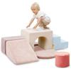 BanaSuper Bambini Blocchi di Arrampicata in Schiuma, Blocchi in Schiuma per Arrampicarsi e Strisciare, Percorso Morbida Interni per Casa, Giocattoli Montessori, Regalo per Ragazzi e Ragazze, Rosa