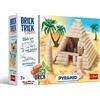 Trefl Brick Trick Trefl Costruisci in mattoni Viaggi - Piramide Costruzione antica, mattone naturale, mattone ecologico, fai da te, oltre 260 mattoni, per gli appassionati di costruzioni, set creativo