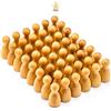 Waldfelsen® Halmakegel: 48 coni in legno di faggio come materiale bianco o accessori, Blanko
